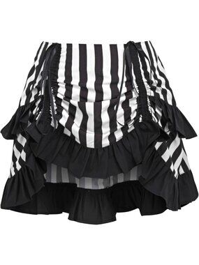 Striped Ruched Bustle Skirt for Women | Flirty & Fun Summer Fashion Piece